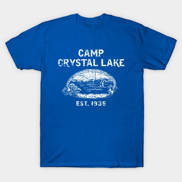 Vintage Horror Camp Crystal Lake T-Shirt by Mesrabersama